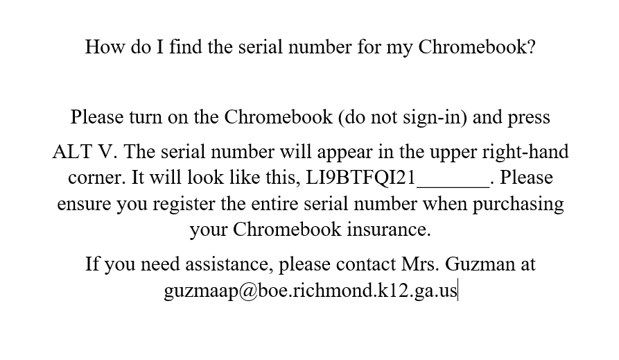 How to find your serial number